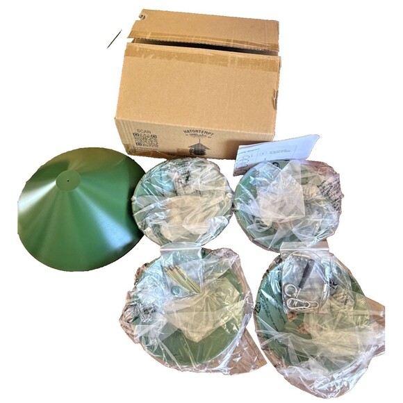 Hatortempt Hanging 4 Level Bird Feeder Durable Metal Squirrel Proof for Outdoor - Picture 2 of 11